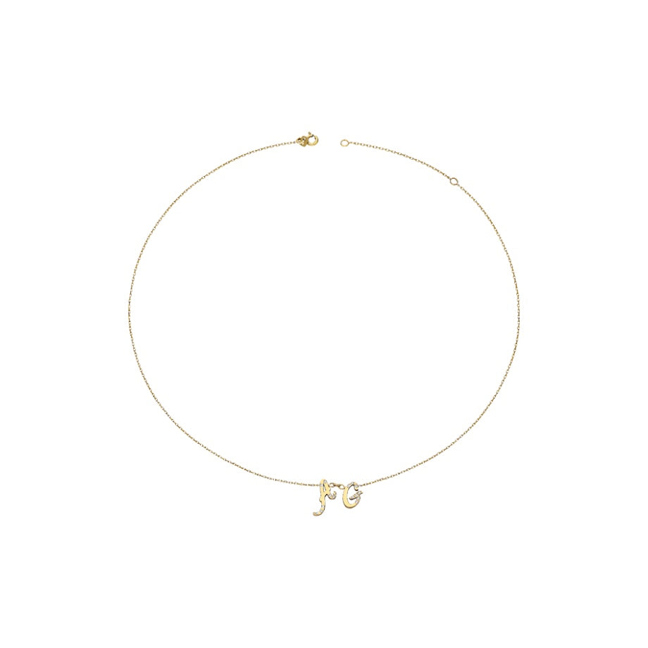 14K Personalized Initial Necklace