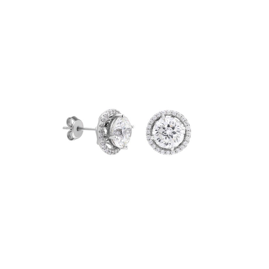 Sanne Round Cut Big Earrings