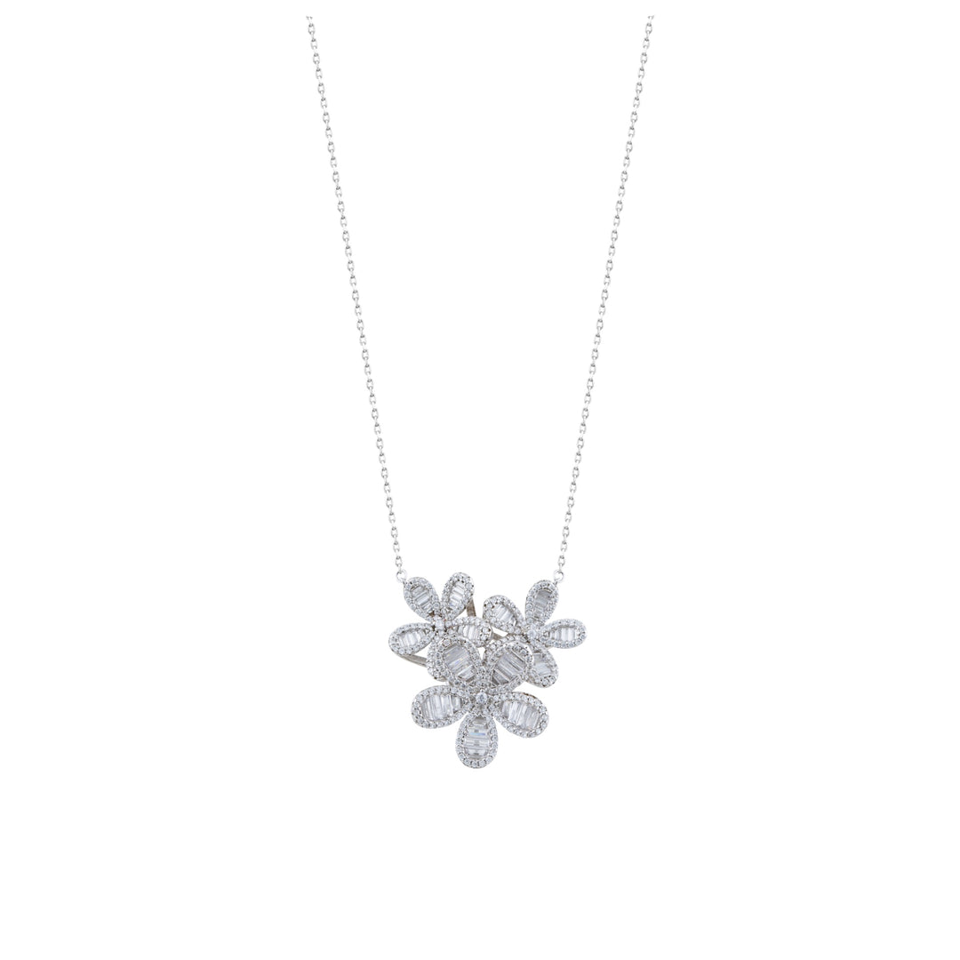 Baguette Flower Necklace
