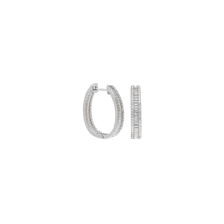 Ovoid Medium Baguette Earring