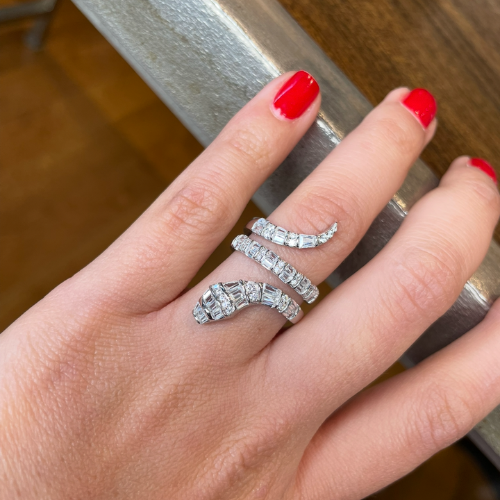 Baguette Snake Ring