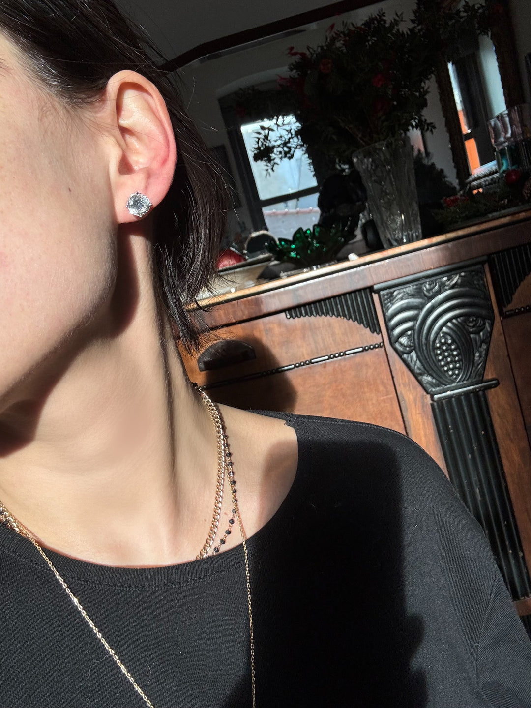 7CT Eternal Four Prong Diamond Earring