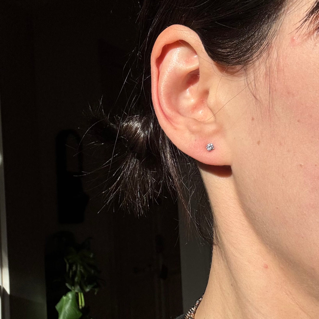 1CT Eternal Four Prong Diamond Earring