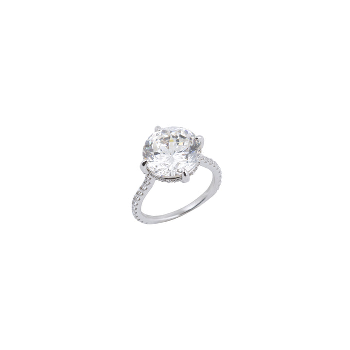 4 Moissanite Diamond Round Cut