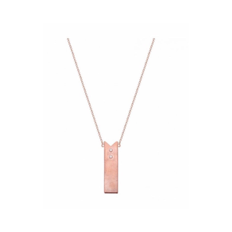 Juulry Two Diamonds Necklace