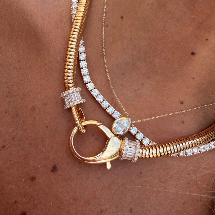 Bezel Pear Kolye