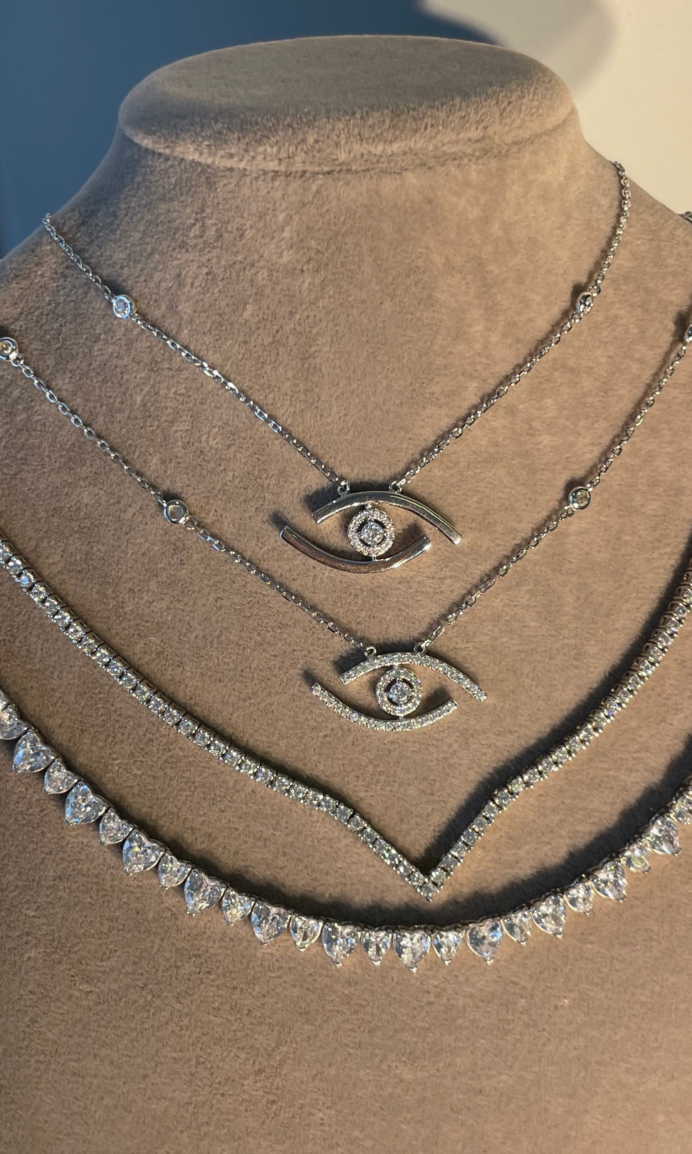 Evil Eye Diamond Necklace