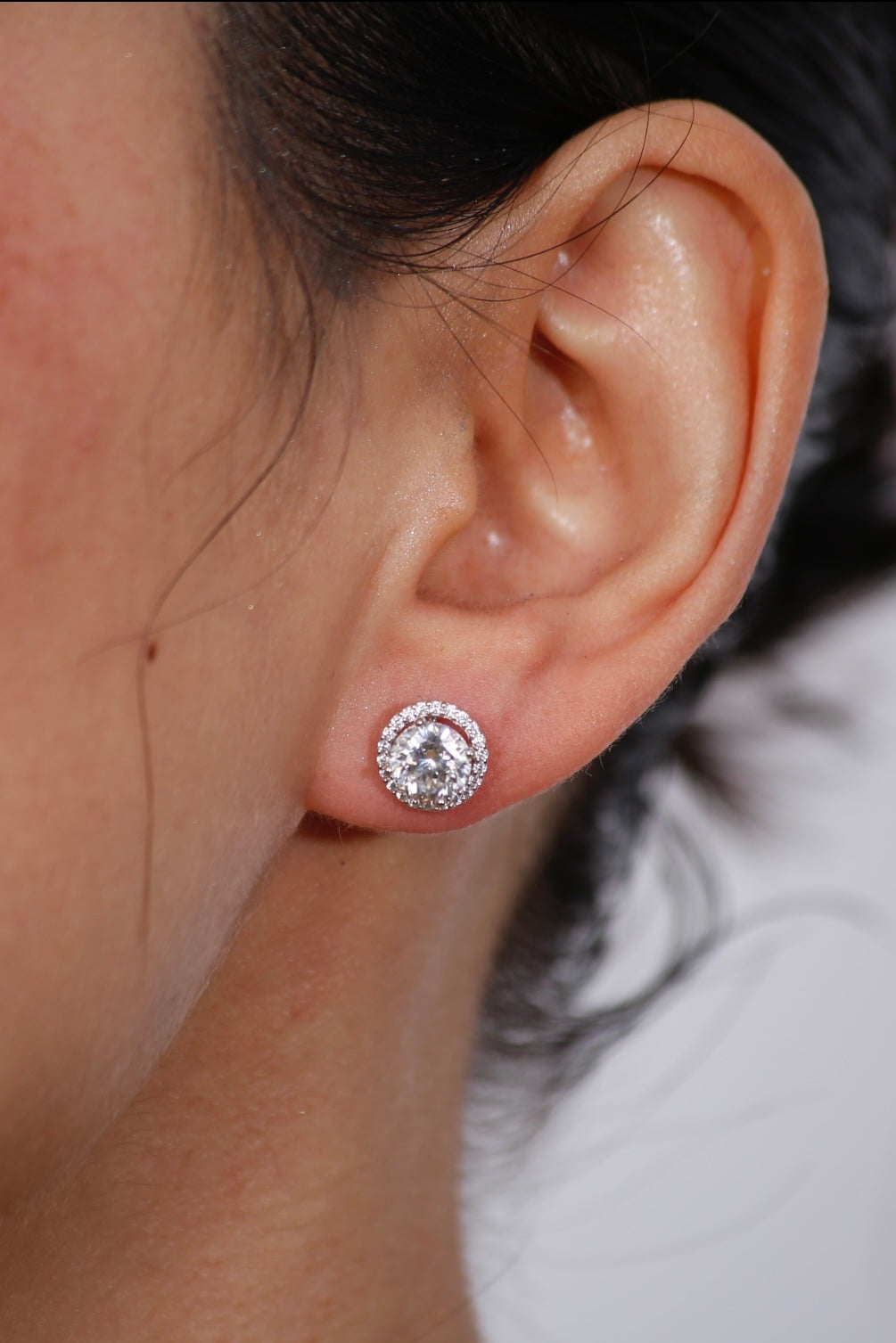 Sanne Round Cut Small Earrings