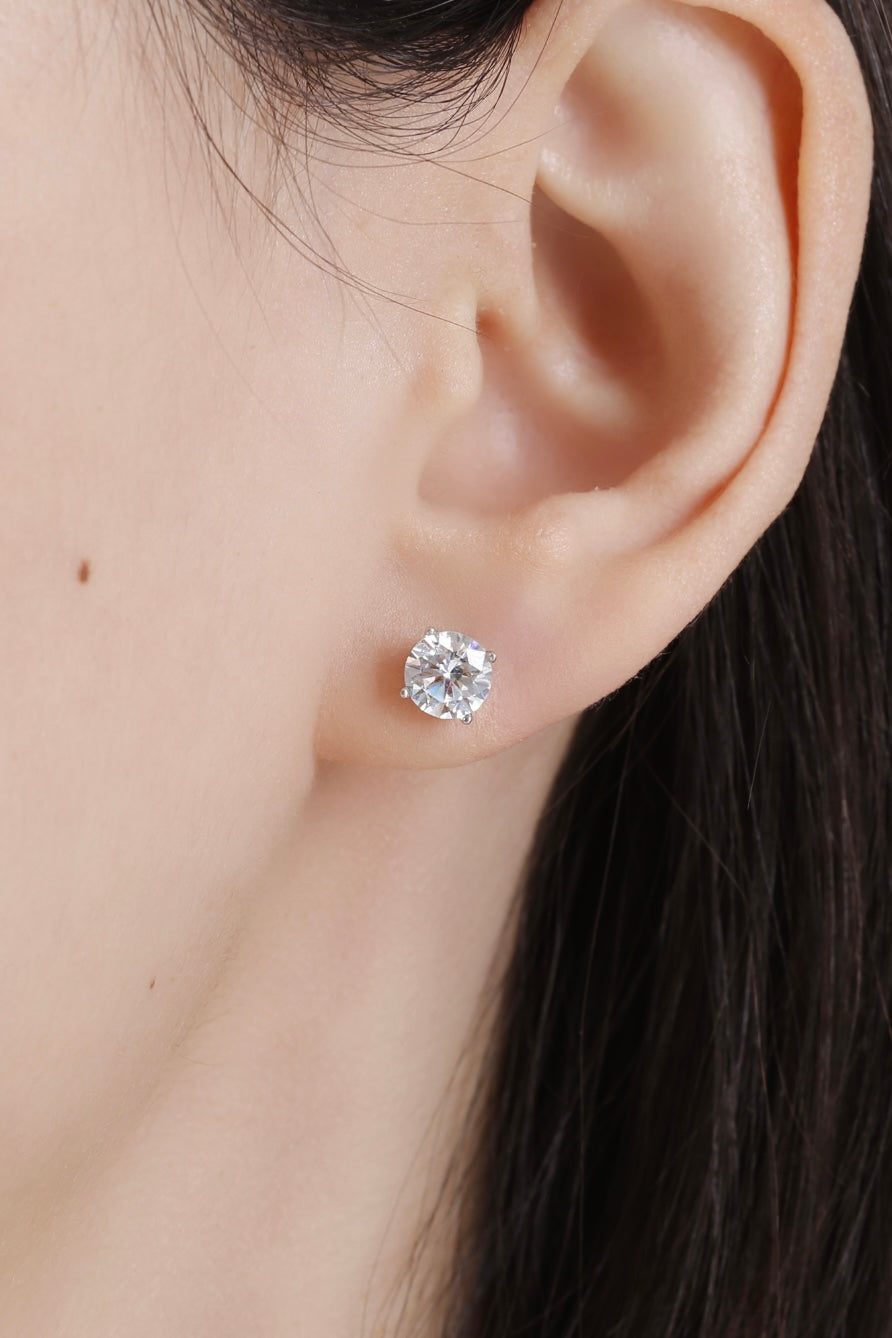 3CT Eternal Four Prong Diamond Earring