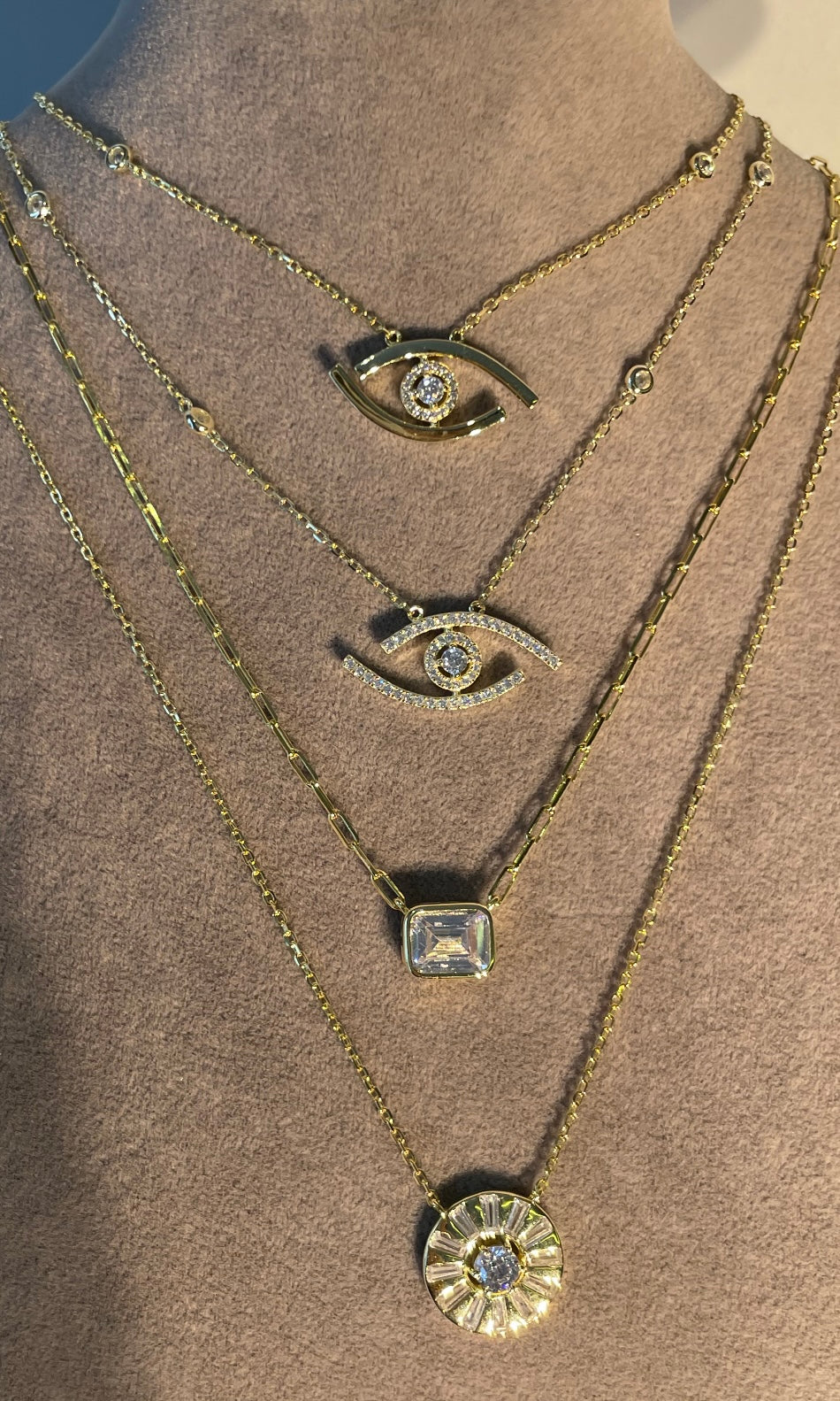 Evil Eye Diamond Necklace