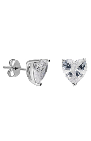 3CT Heart Cut Diamond Earring